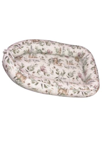 DOMBABY Babafészek 50x75cm ŐZIKE ZÖLD – Zsebi Baba Shop