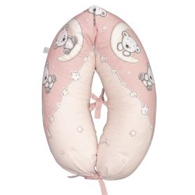DOMBABY terhességi és szoptatós párna 30x120 cm MACIS PINK – termékfotó