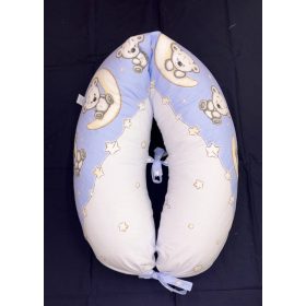 DOMBABY terhességi és szoptatós párna 30x120 cm MACIS KÉK – termékfotó