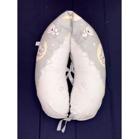 DOMBABY terhességi és szoptatós párna 30x120 cm MACIS SZÜRKE – termékfotó
