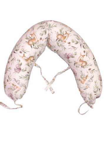 DOMBABY terhességi és szoptatós párna 30x120 cm ŐZIKE ZÖLD – terhességi és szoptatós párna 1. kép