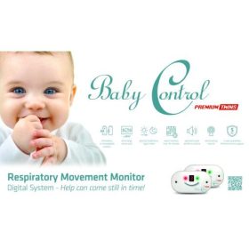 Baby Control Premium TWINS légzésfigyelő készülék 2 gyermek számára – légzésfigyelő