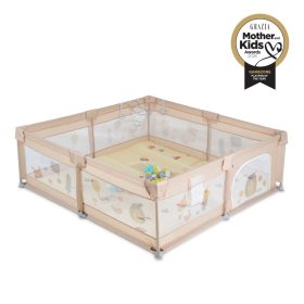 GAMEZONE járóka szőnyeggel, 60 labdával 150x200 VILÁGOS BÉZS – játszószőnyeg 2. kép