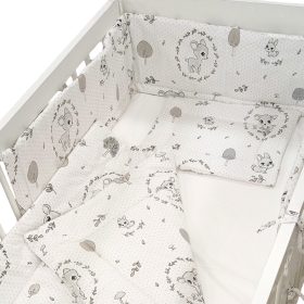 BabaKirály - 2 Részes Ágynemű Őzike Szürke