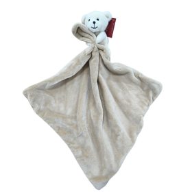 Plüss Szundikendő - Fehér Maci bézs kendő