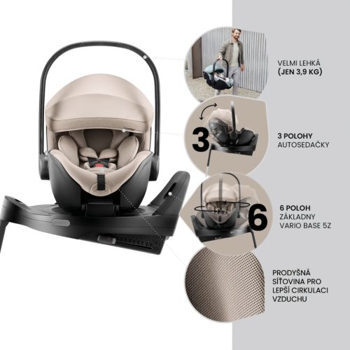 BRITAX RÖMER Baby-Safe Pro Vario Base 5Z Bundle Style Sage Green – babahordozó autósülés 9. kép