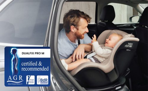 BRITAX RÖMER Dualfix Pro M Lux Onyx Black – 40–150 cm-es autósülés 5. kép