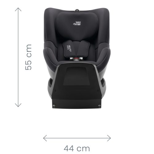 BRITAX RÖMER Dualfix Plus Space Black – 40–150 cm-es autósülés 5. kép