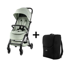 BRITAX RÖMER Set Stroller FLYLITE + free travel bag Sage Green – babakocsi 2. kép