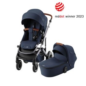 BRITAX RÖMER set multifunkciós babakocsi Smile 5Z + mózeskosár Night Blue termékkép