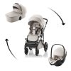 BRITAX RÖMER Smile 5Z Comfort Set Lux (Smile 5z babakocsi + mózeskosár + Baby-Safe Pro) Soft Taupe termékkép