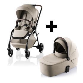 BRITAX RÖMER Essential STYLE Szett (Rio babakocsi + mózeskosár) Teak termékkép