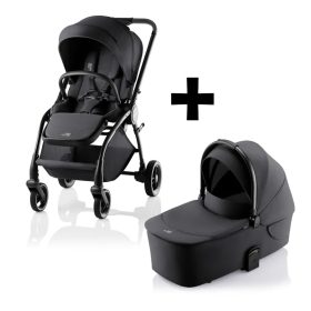 BRITAX RÖMER Essential STYLE Szett (Rio babakocsi + mózeskosár) Carbon Black termékkép