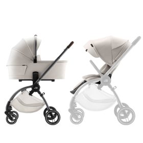 BRITAX RÖMER Essential LUX Szett (Rio babakocsi + mózeskosár) Soft Taupe termékkép