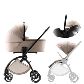BRITAX RÖMER Comfort STYLE Szett (Rio babakocsi + mózeskosár + Baby-Safe PRO babahordozó) Teak termékkép