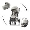 BRITAX RÖMER Smile 5Z Comfort Set Lux (Smile 5z babakocsi + mózeskosár + Baby-Safe Pro) Linen Grey termékkép
