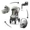 BRITAX RÖMER Smile 5Z Comfort Plus Set Lux (Smile 5z babakocsi + mózeskosár + Baby-Safe Pro + Vario Base 5Z) Linen…