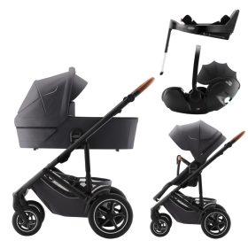 BRITAX RÖMER Smile 5Z Comfort Plus Set Classic (Smile 5z babakocsi + mózeskosár + Baby-Safe Pro + Vario Base 5Z)…