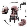 BRITAX RÖMER Smile 5Z Comfort Plus Set Style (Smile 5z babakocsi + mózeskosár + Baby-Safe Pro + Vario Base 5Z) Dusty…