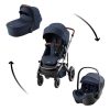 BRITAX RÖMER Smile 5Z Comfort Set Style (Smile 5z babakocsi + mózeskosár + Baby-Safe Pro) Night Blue termékkép