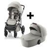 BRITAX RÖMER set multifunkciós babakocsi Smile 5Z + mózeskosár Lux Linen Grey termékkép