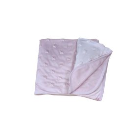 Sendia Buborékos Minky - Babatakaró Pink 75 x 100 cm