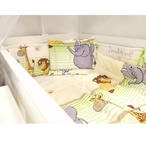 BabaKirály - 2 Részes Ágynemű Szafari Ovis Ágynemű – Zsebi Baba Shop