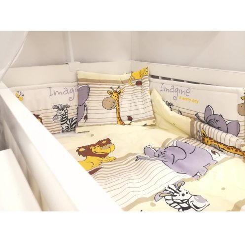 BabaKirály - 2 Részes Ágynemű Szafari Ovis Ágynemű – Zsebi Baba Shop