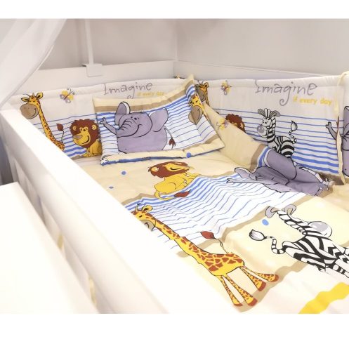 BabaKirály - 2 Részes Ágynemű Szafari Ovis Ágynemű – Zsebi Baba Shop