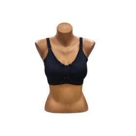 Ouno V4108 - Szivacsos Csipkés Szoptatós Melltartó Fekete