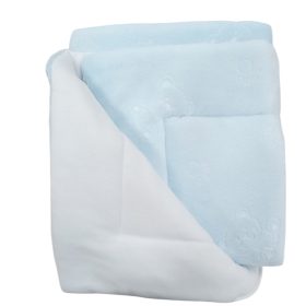 Wellsoft - Vastag Babatakaró Kék Maci75 x 100 cm