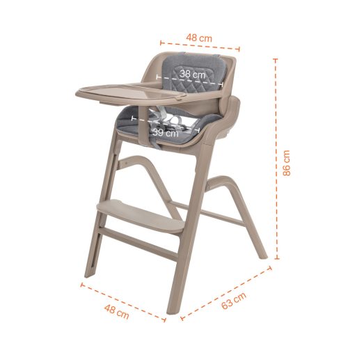 Zopa - Set highchair Inpira + newborn set Pistacio Green – etetőszék 3. kép