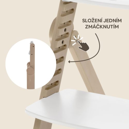 Zopa - Clipp & Clapp fa etetőszék Grey – etetőszék 10. kép