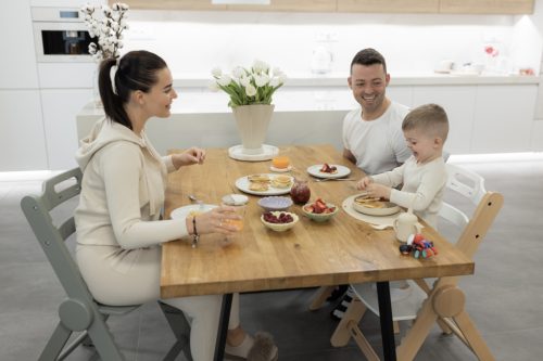 Zopa - Clipp & Clapp fa etetőszék Black – etetőszék 5. kép