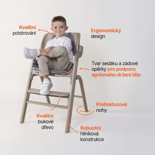 Zopa - Set highchair Inpira + newborn set + rocking base Pistacio Green – etetőszék 1. kép