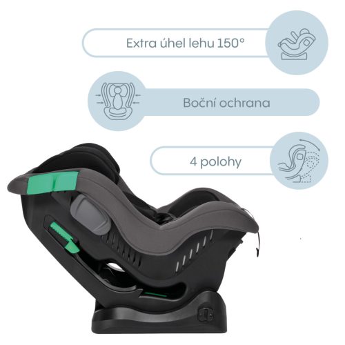 Zopa - Verso R129 gyerekülés Night Black – 40–150 cm-es autósülés 10. kép