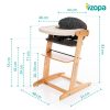Zopa - Grow-up állítható gyerek szék, white/grey White/Grey – etetőszék 7. kép