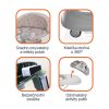 Zopa - Fiesta bébikomp, Grey/Pink Grey/Pink – bébikomp 1. kép