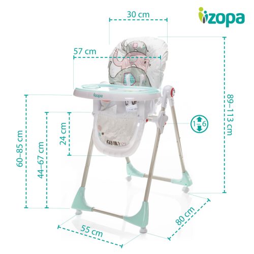 Zopa - Monti etetőszék, elefántcsorda Elephant Herd – etetőszék 8. kép