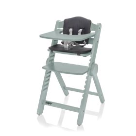 Zopa - Clipp & Clapp fa etetőszék Pistacio Green – etetőszék 2. kép