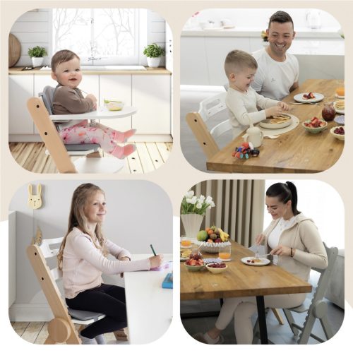 Zopa - Clipp & Clapp fa etetőszék Pistacio Green – etetőszék 1. kép