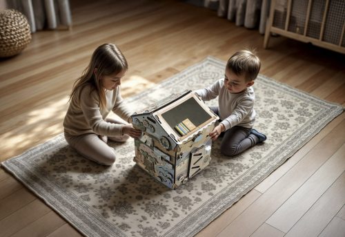 Zopa - Készségfejlesztő oktató nagy házikó - dínó Dino – játszószőnyeg 6. kép