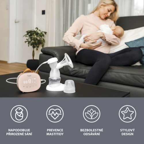 Zopa - Noma 3 fokozatú elektromos mellszívó, pink Pink – Zsebi Baba Shop