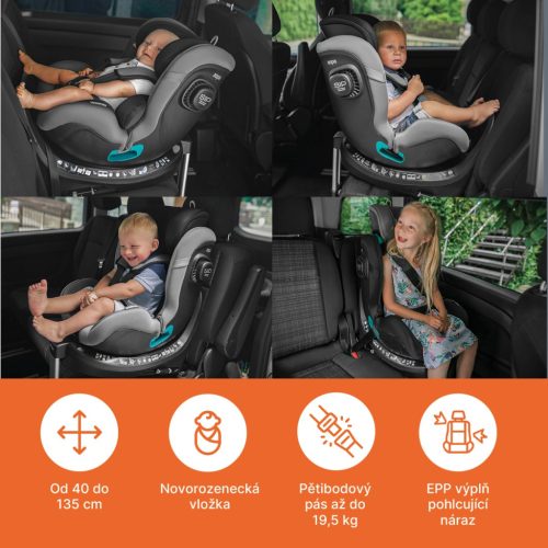 Zopa - Voyager Maxi gyerekülés Night Black – 40–150 cm-es autósülés 10. kép