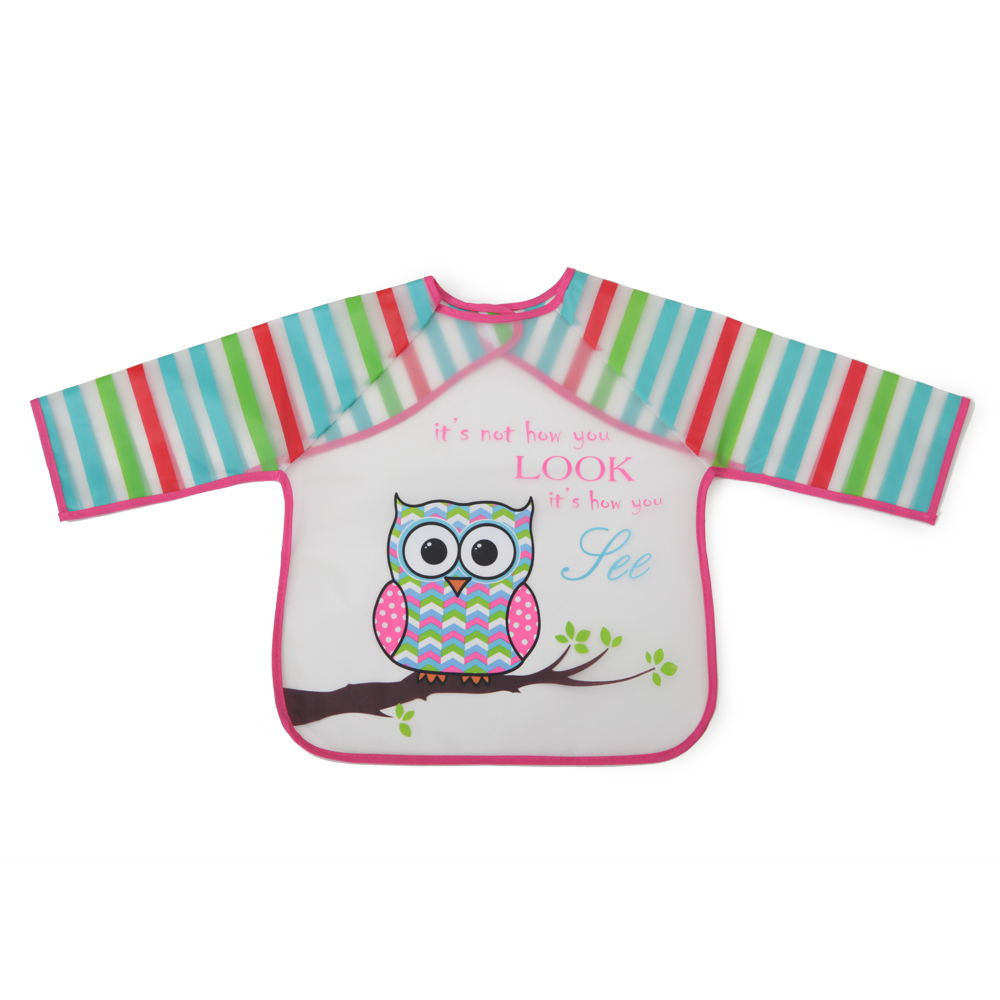 Cangaroo - BIB előke hosszú ujjas Messy PINK