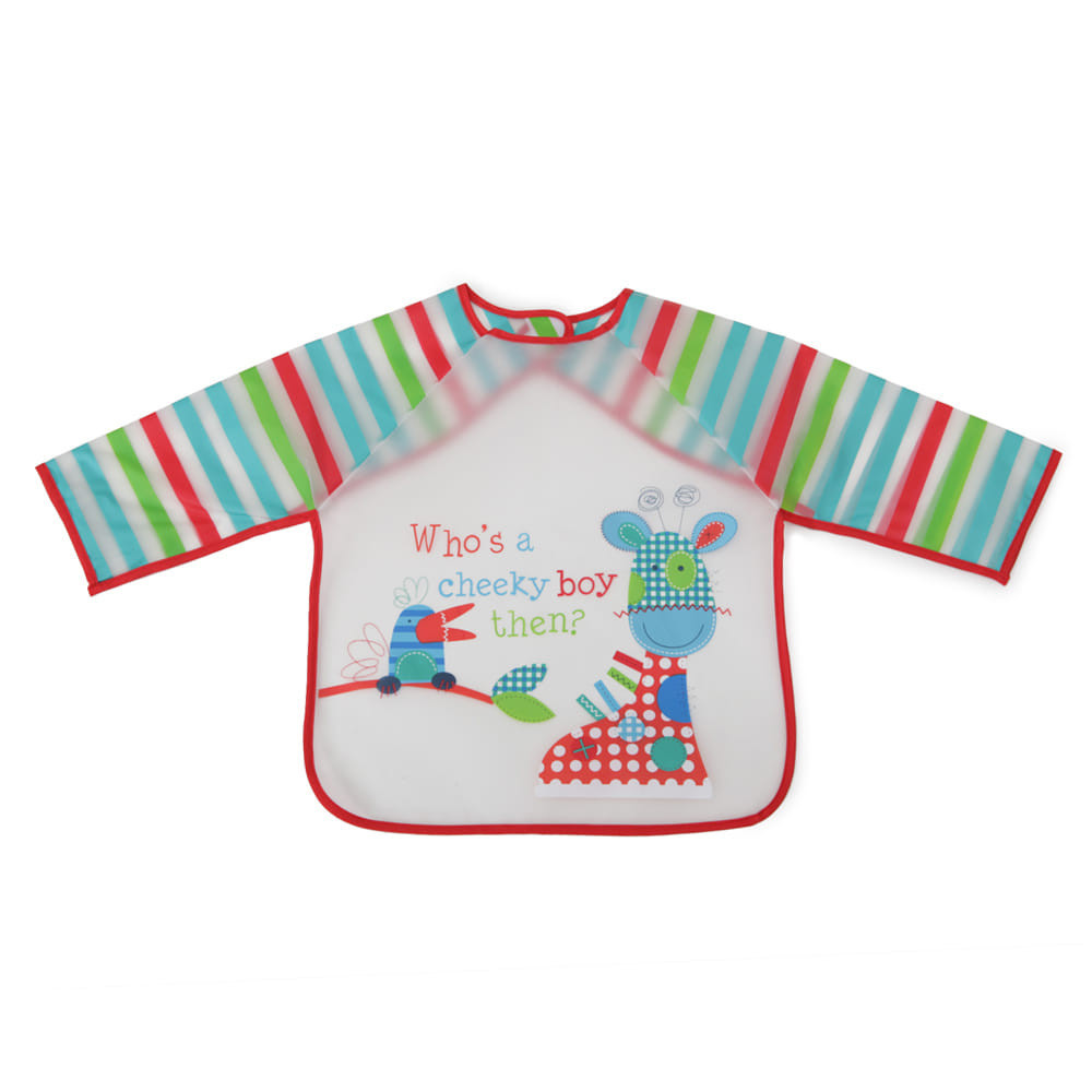 Cangaroo - BIB előke hosszú ujjas Messy PIROS