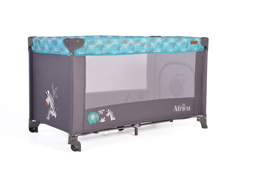 Cangaroo - Africa 1 szintes utazóágy 14 kg türkíz