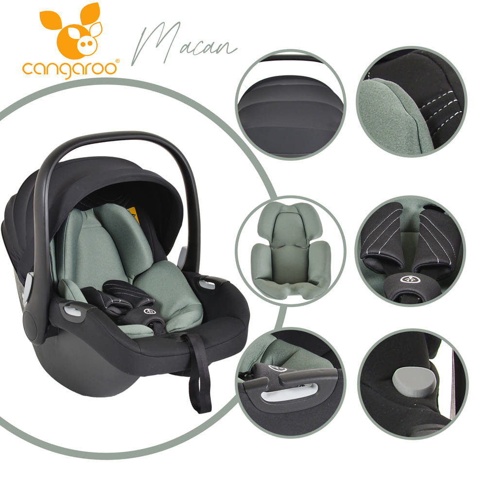 Cangaroo Hydra - Zöld Babakocsi 0-22kg