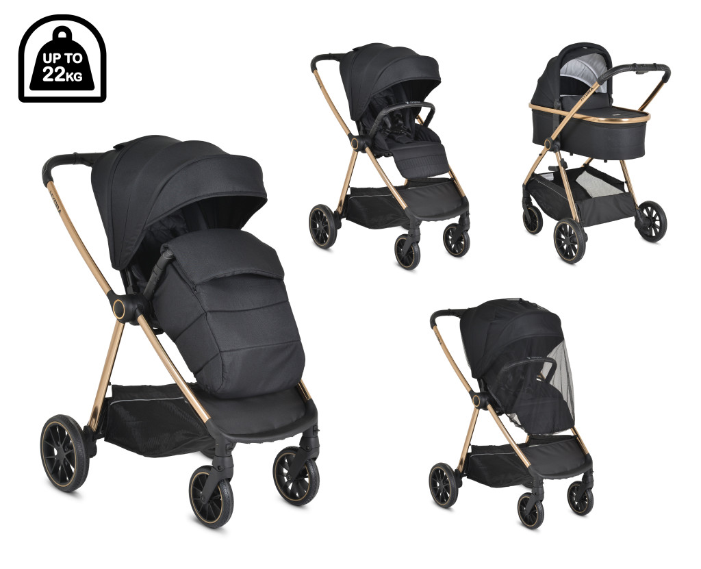 Cangaroo Hydra - Fekete Babakocsi 0-22kg