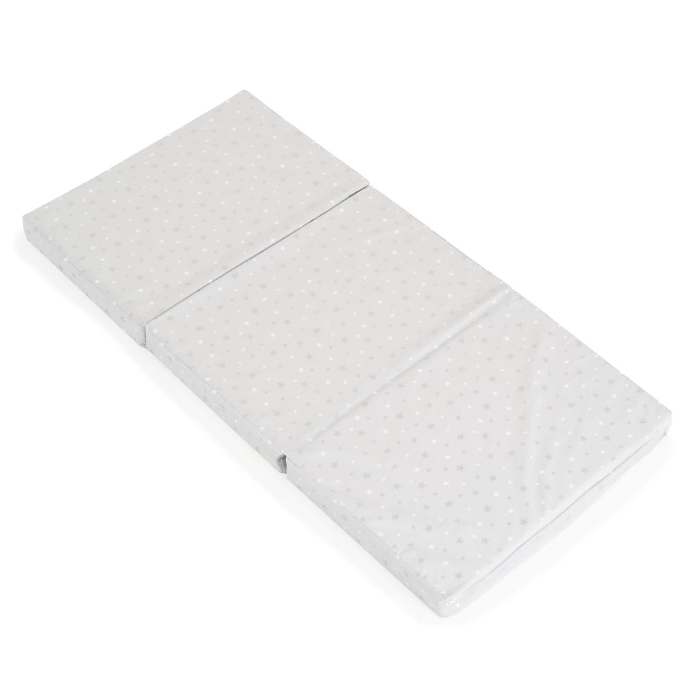HUGZZZ - MIRAGE összecsukható 6cm szivacsmatrac textil huzat 120x60cm SZÜRKE
